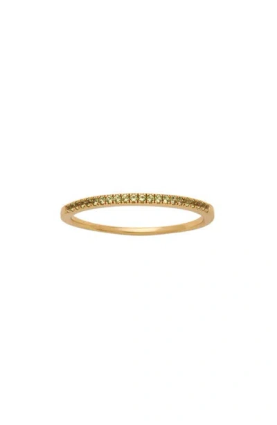 Made By Mary Birthstone Stacking Ring In Gold
