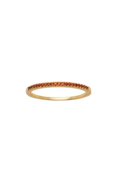 Made By Mary Birthstone Stacking Ring In Green