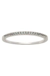 Made By Mary Birthstone Stacking Ring In Silver