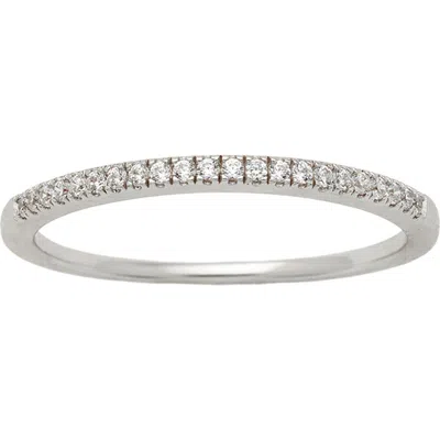 Made By Mary Birthstone Stacking Ring In Silver April