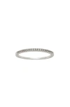 Made By Mary Birthstone Stacking Ring In Silver March