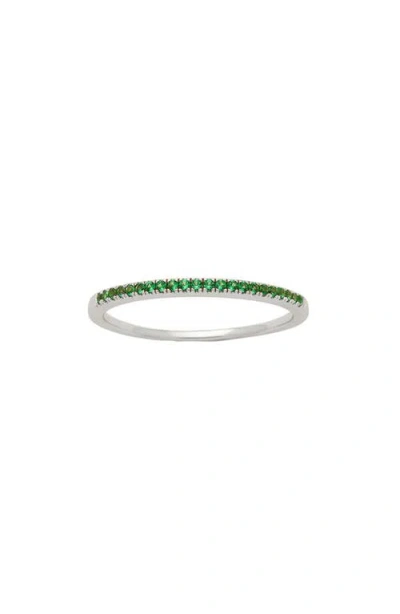 Made By Mary Birthstone Stacking Ring In Silver May