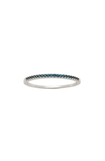 Made By Mary Birthstone Stacking Ring In Silver September
