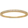 Made By Mary Birthstone Stacking Ring In White