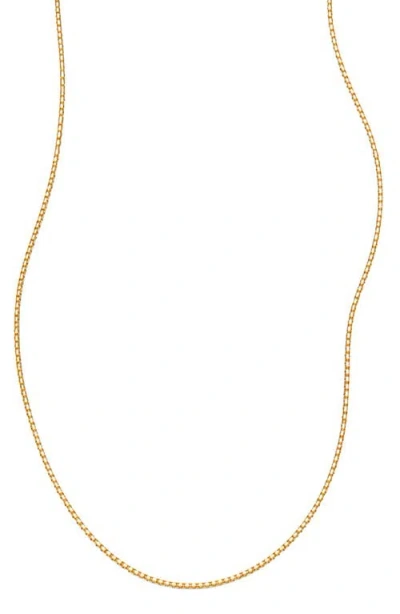 Made By Mary Box Chain Necklace In Transparent