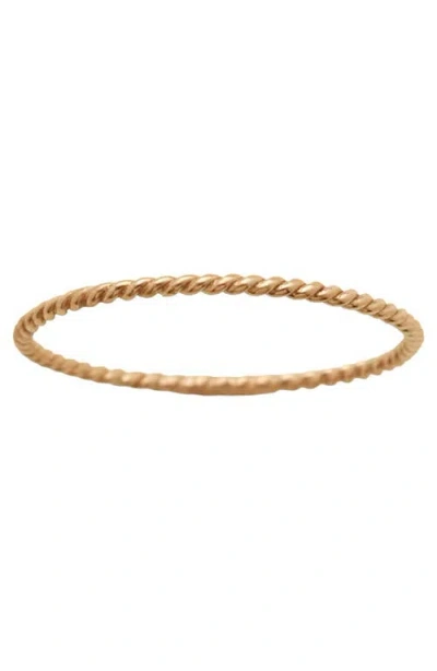 Made By Mary Braided Stacking Ring In Gold