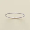 Made By Mary Braided Stacking Ring In Silver