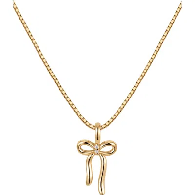 Made By Mary Coquete Box Chain Necklace In Gold