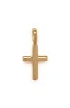 Made By Mary Cross Charm Pendant In Gold
