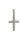 Made By Mary Cross Charm Pendant In Silver