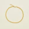 Made By Mary Serpentine Chain Bracelet In Gold In Gold