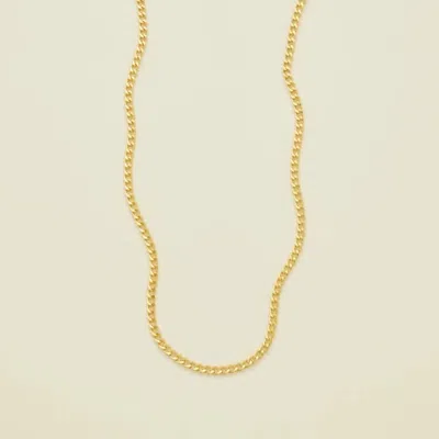 Made By Mary Curb Chain Necklace In Gold