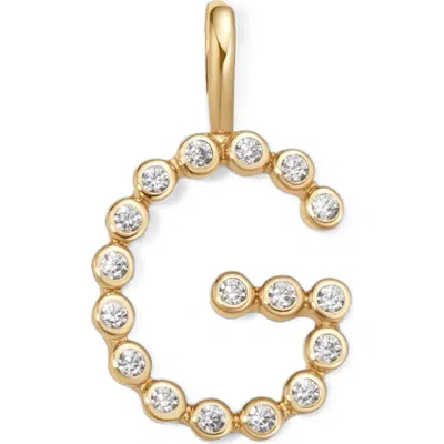 Made By Mary Cz Poppy Charm In Gold