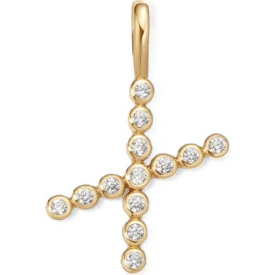 Made By Mary Cz Poppy Charm In Gold