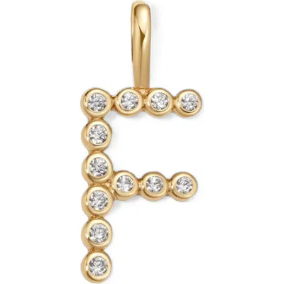 Made By Mary Cz Poppy Charm In Gold