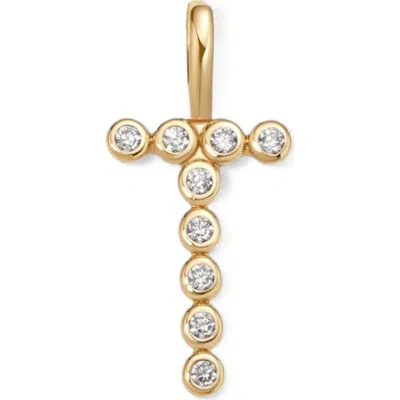 Made By Mary Cz Poppy Charm In Gold