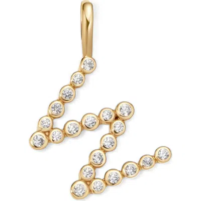 Made By Mary Cz Poppy Charm In Gold