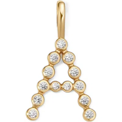 Made By Mary Cz Poppy Charm In Gold