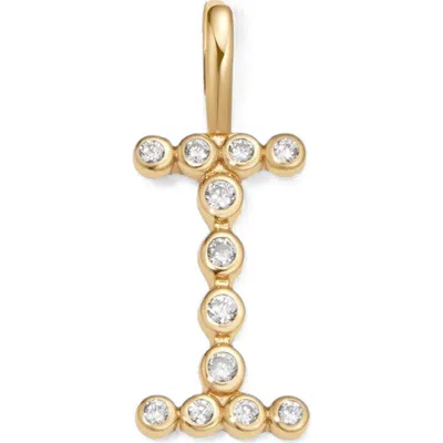 Made By Mary Cz Poppy Charm In Gold