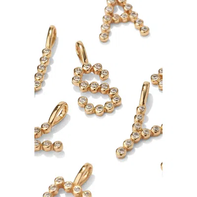 Made By Mary Cz Poppy Charm In Gold