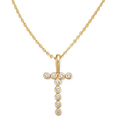 Made By Mary Cz Poppy Initial Necklace