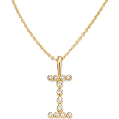 Made By Mary Cz Poppy Initial Necklace