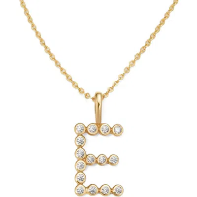 Made By Mary Cz Poppy Initial Necklace