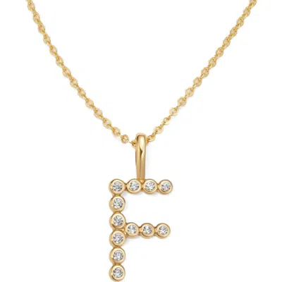 Made By Mary Cz Poppy Initial Necklace