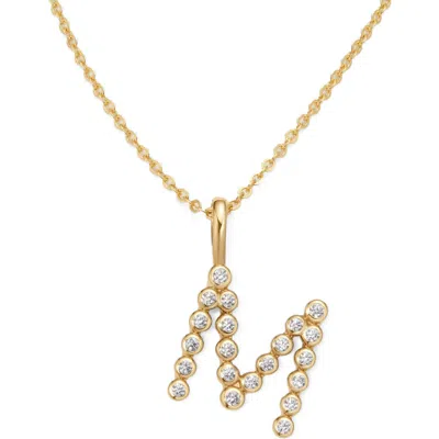 Made By Mary Cz Poppy Initial Necklace