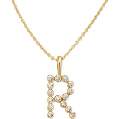 Made By Mary Cz Poppy Initial Necklace