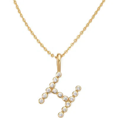 Made By Mary Cz Poppy Initial Necklace