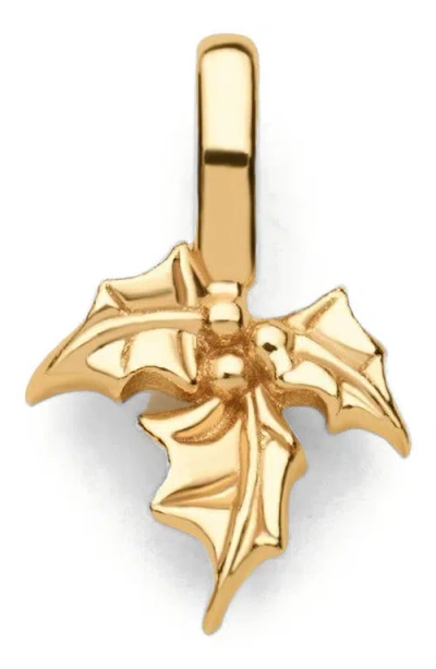 Made By Mary December Birth Flower Charm In Gold