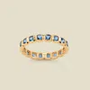Made By Mary December Birthstone Eternity Ring In Gold