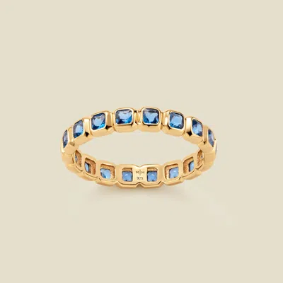 Made By Mary December Birthstone Eternity Ring In Gold