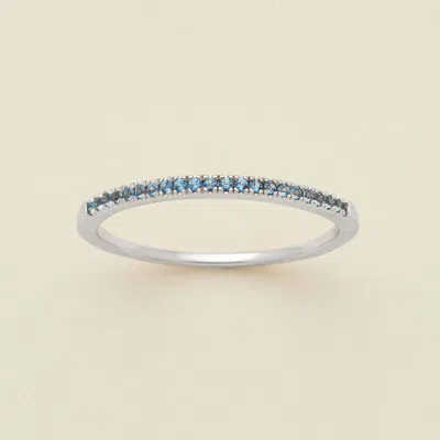 Made By Mary December Birthstone Stacking Ring In Pink