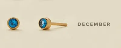 Made By Mary December Birthstone Stud Earrings In Multi