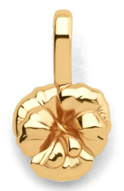 Made By Mary February Birth Flower Charm In Gold