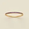 Made By Mary February Birthstone Stacking Ring In Multi