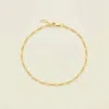 Made By Mary Serpentine Chain Bracelet In Gold In Gold