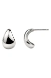 Made By Mary Gloss Drop Stud Earrings In Metallic