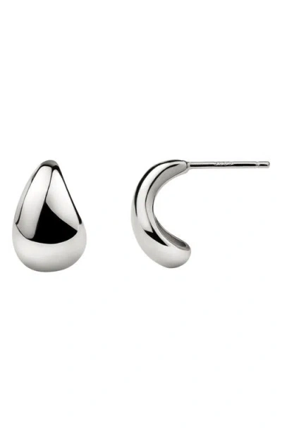 Made By Mary Gloss Drop Stud Earrings In Metallic