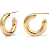 Made By Mary Gloss Hoop Earrings In Gold