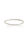 Made By Mary Hammered Stacking Ring In Silver