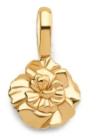 Made By Mary January Birth Flower Charm In Gold