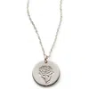 Made By Mary January Birth Flower Necklace In Silver
