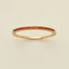 Made By Mary January Birthstone Stacking Ring In Gold