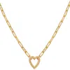 Made By Mary Jude Heart Pendant Necklace In Gold