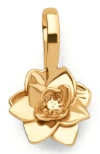 Made By Mary July Birth Flower Charm In Gold