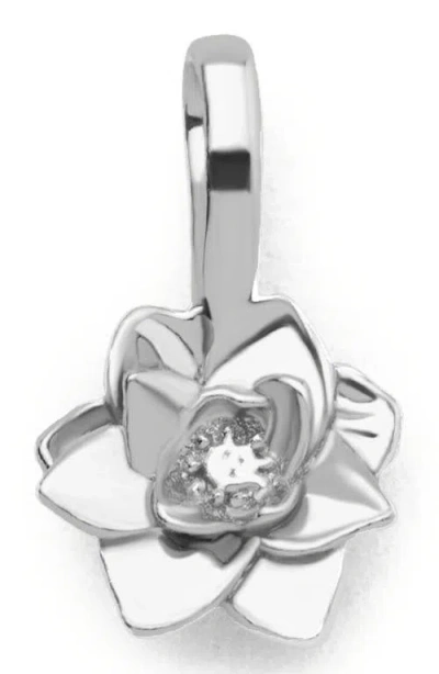 Made By Mary July Birth Flower Charm In Silver