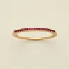 Made By Mary July Birthstone Stacking Ring In Gold